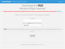 Tablet Screenshot of download.epicinventor.com